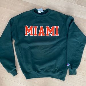 University of Miami sweatshirt